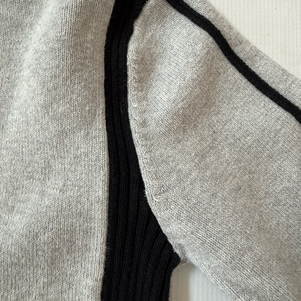 Kappa Sweater in Gray with Black Accents Raised Logo XS /S Very Stretchy - Picture 7 of 12